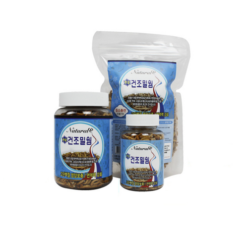 내츄럴한 동결 건조 밀웜 소, 25g, 1개