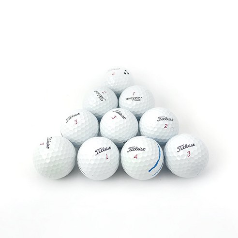 타이틀리스트 PRO V1X 로스트볼 AA급 4피스 42.67mm, 화이트, 10개입, 1세트