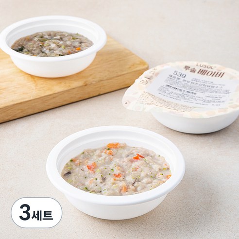루솔 12개월이상 5단계 이유식 한우덮밥소스 세트 (냉장), 300g, 3세트
