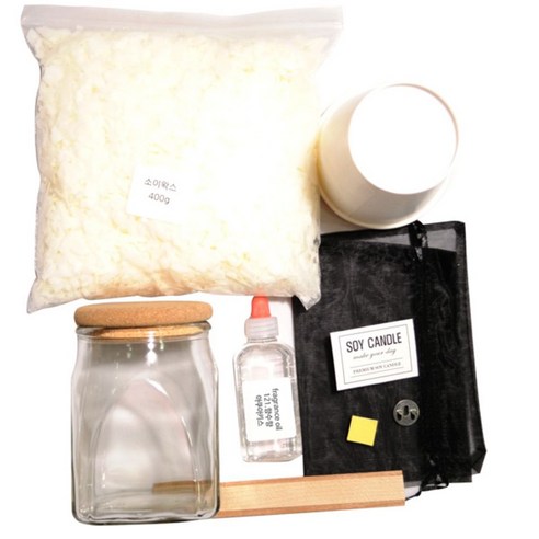 캔들KIT 콜크사각돔 투명 510ml, 아쿠아키스