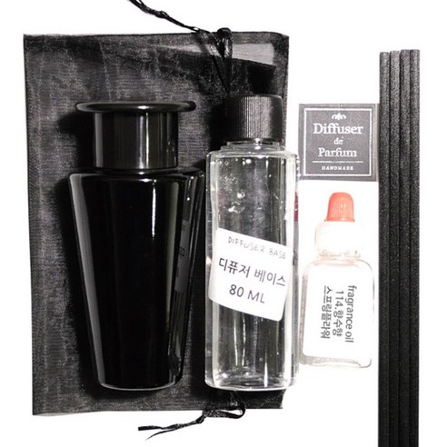 디퓨저KIT, 114.향수향-스프링플라워, 100ml, 블랙갓폴스블랙
