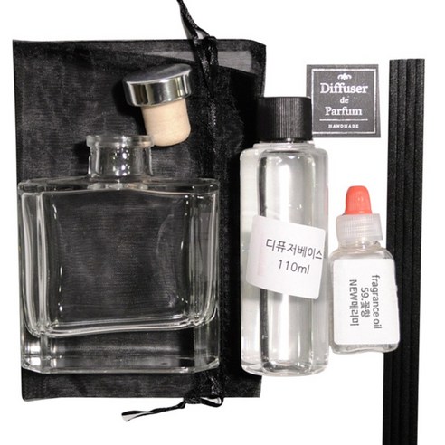 디퓨저KIT, 59.꽃향-NEW메리미, 150ml, 불가리투명