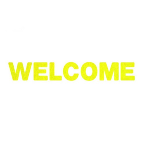 와니데코_접착이니셜 _WELCOME, 옐로우