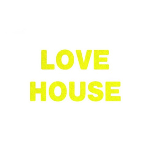 와니데코_접착이니셜 _LOVE HOUSE, 옐로우