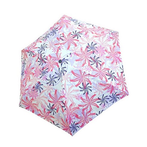 ELLE 엘르 바람플라워 4단 전자동 우산 (우양산 겸용