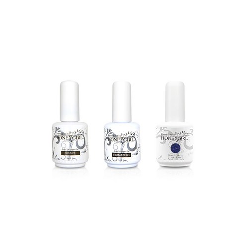 허니걸 트리플젤네일세트, 펄코발드블루, 15ml