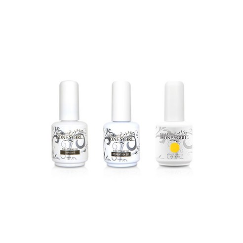허니걸 트리플젤네일세트, 모노라임옐로우, 15ml
