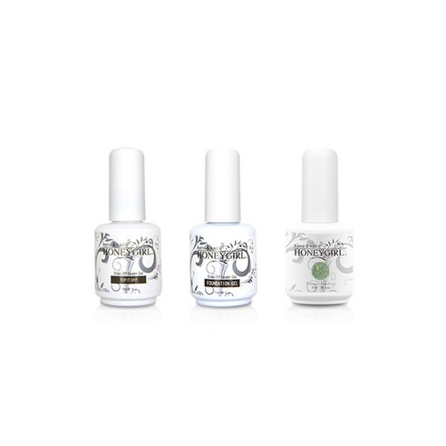 허니걸 트리플젤네일세트, 펄샌디비치, 15ml