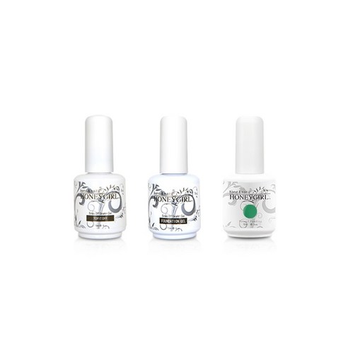 허니걸 트리플젤네일세트, 클럼포레스트그린, 15ml