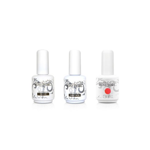 허니걸 트리플젤네일세트, 샤인핑크볼, 15ml