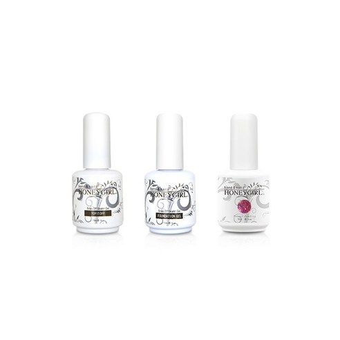 허니걸 트리플젤네일세트, 샤플리플랑벙, 15ml