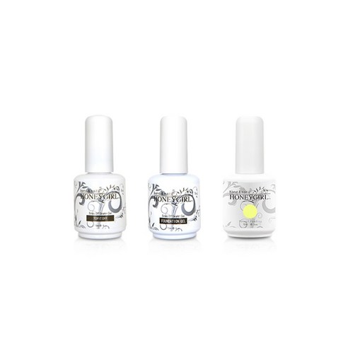 허니걸 트리플젤네일세트, 보연시레몬, 15ml