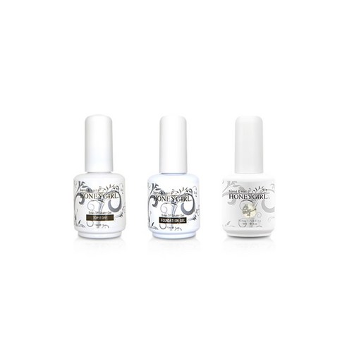 허니걸 트리플젤네일세트, 샤플리밀키웨이, 15ml
