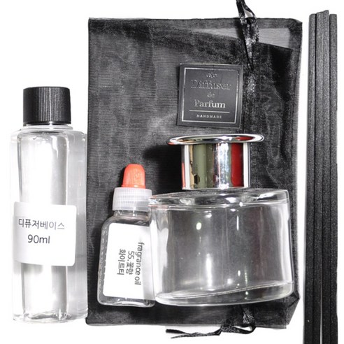디퓨저KIT조말X ST 실버갓, 꽃향-화이트티, 120ml