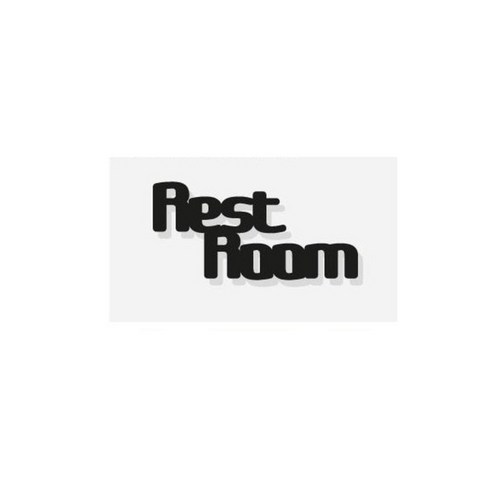 도어싸인 Rest Room, 블랙, 1개