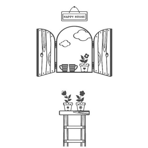 데코사랑 그래픽스티커, 해피하우스