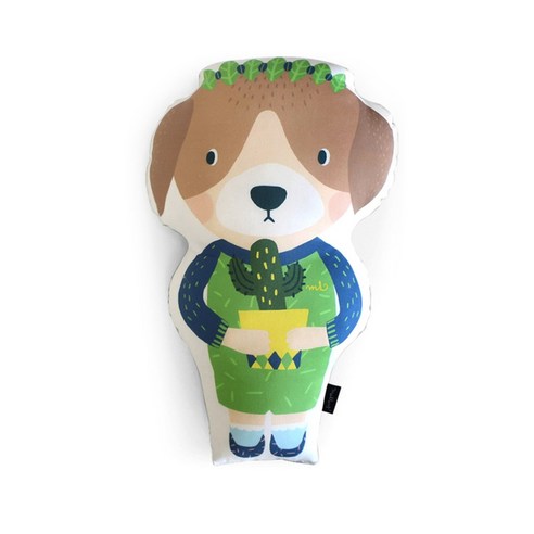 말랑루나 동물인형 베개쿠션 /솜포함, 루나퍼피