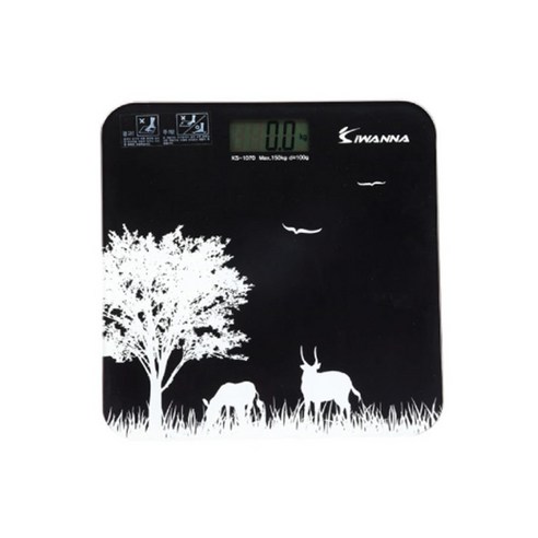 K-KORSPO 아이워너 전자식 체중계(KS-1070), 블랙, 1개