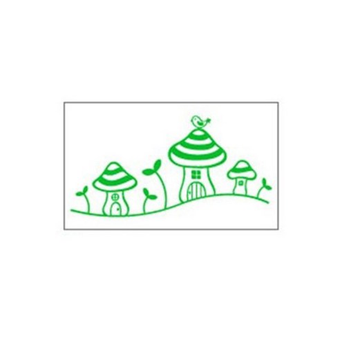 데코사랑 그래픽스티커 푸키라인 B, 라임그린