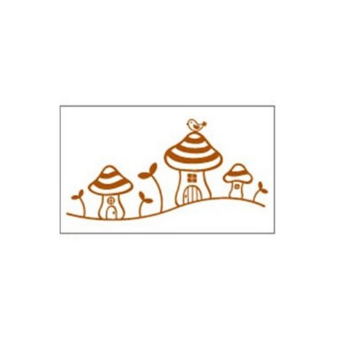 데코사랑 그래픽스티커 푸키라인 B, 라이트브라운