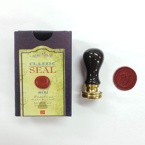 가일아트 블랙멀티쎄라믹 알파벳코인 씰도장세트 (해당씰스터커부착), 2p (씰 1p, 코인 W 1p) + 종이케이스, 1개