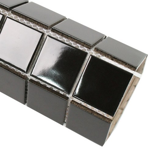 이누데코 자기질모자이크 48mm 5ea, 블랙 유광