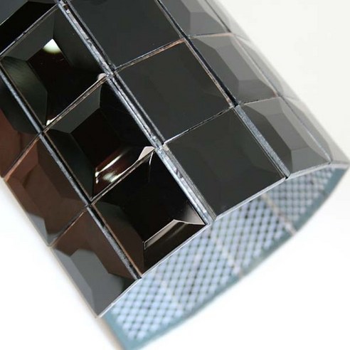 이누데코 미러모자이크 면취 30mm 5ea, 블랙 진흑경(암경)