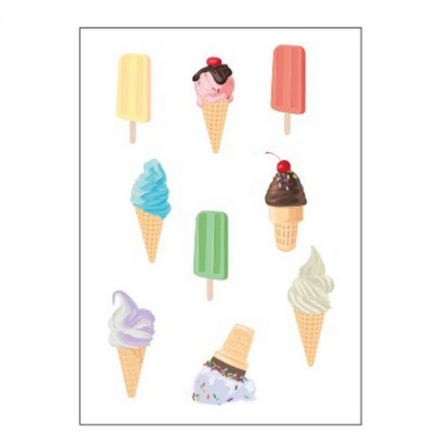 앤츠팩토리 일러스트포스터, ice cream