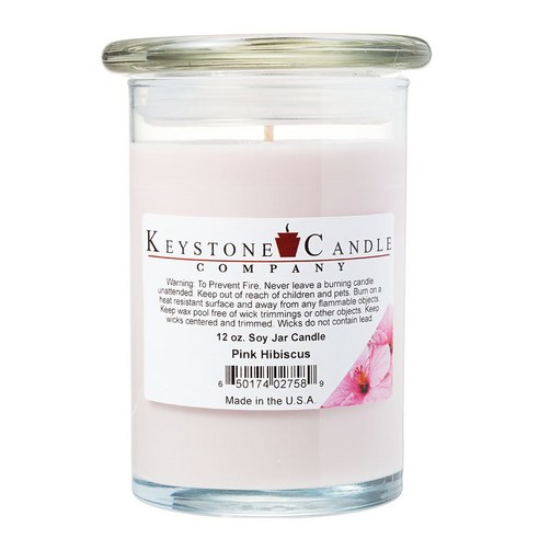 키스톤캔들 소이 자 캔들, Pink Hibiscus, 354.9ml