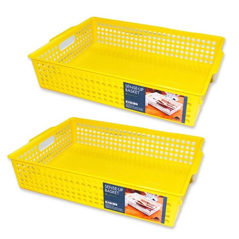 시스맥스 마이룸 센스업바스켓 4호 67104, YELLOW, 2개