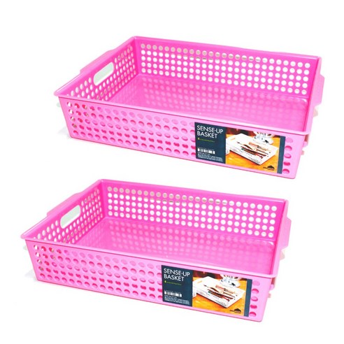 시스맥스 마이룸 센스업바스켓 4호 67104, PINK, 2개
