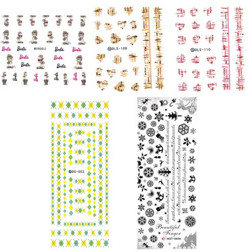 황군통상 네일스티커, MYR 003,DLS 109,DLS 110,DS 03,HOT 003, 1개