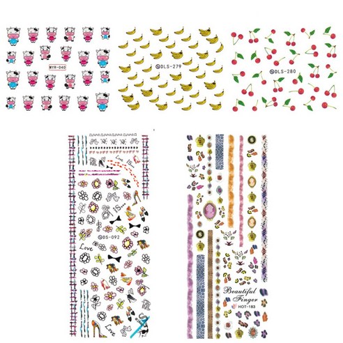 황군통상 네일스티커, MYR 040,DLS 279,DLS 280,DS 92,HOT 183, 1개