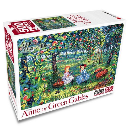 학산문화사 빨강머리 앤 직소퍼즐 500pcs 사과밭에서 520 x 380 mm, 5세 이상, 500피스