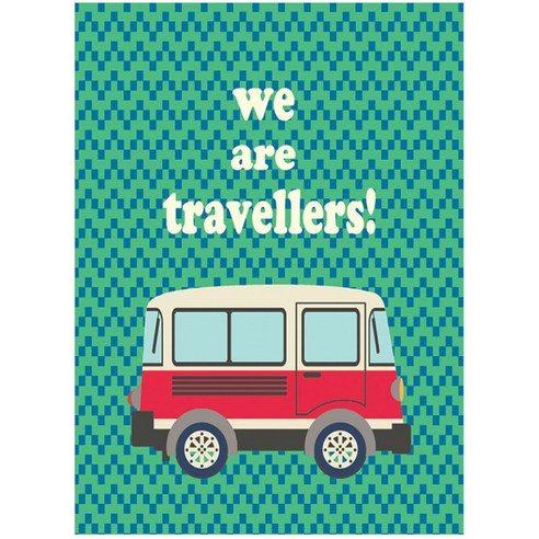 끌래망스 우리여행가요 롤스크린 일반 레드 95 x 185 x 4.5cm