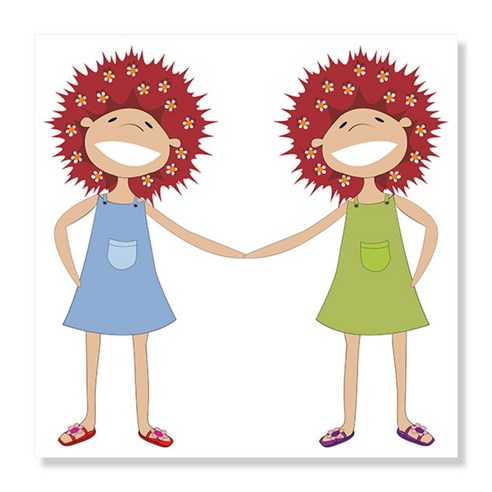 디아섹액자 벽걸이및테이플용, twin sisters
