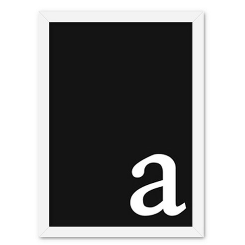 더파슬리 레터링 액자 A3사이즈 화이트 액자, FT39011