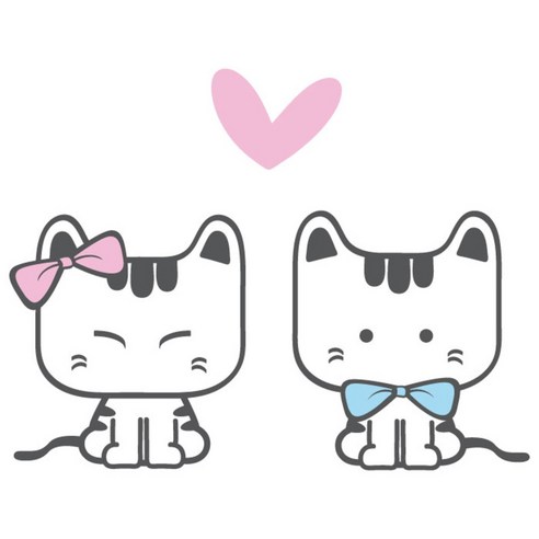 데코사랑 그래픽스티커, 냥이 E