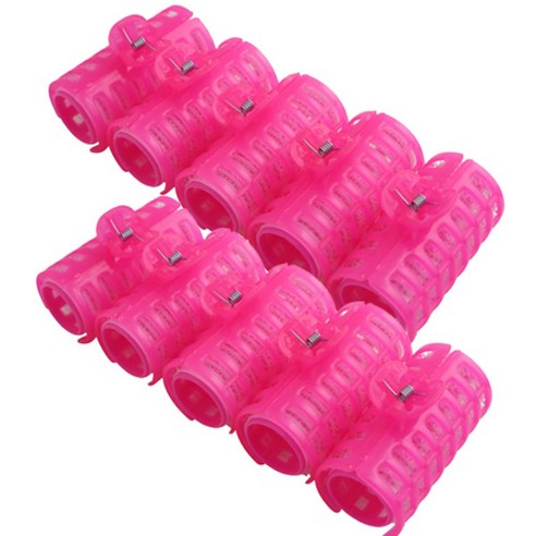 세븐스타 집게 헤어롤 5p, 롤(핑크), 집게(진핑크), 2개입