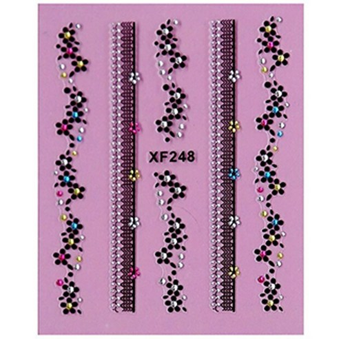 노랜드 XF 네일 스티커 3D 마크, XF248, 10개입