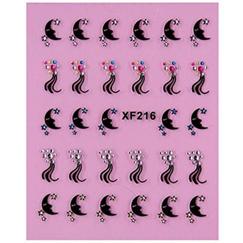노랜드 XF 네일 스티커 3D 마크, XF216, 10개입