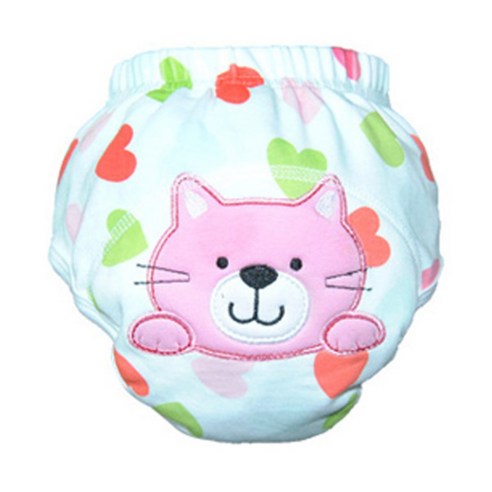 조이멀티 배변 훈련 팬티 2p, N고양이 (핑크)
