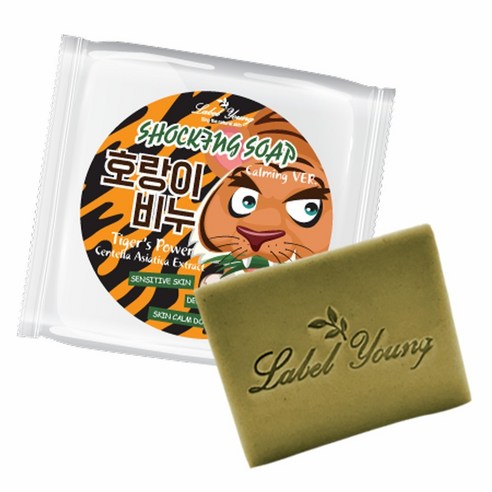 라벨영 호랑이비누, 100g, 1개