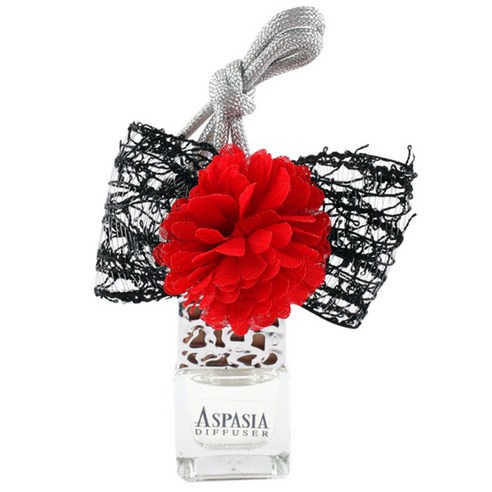 아스파시아 보니따 크리스탈 레드 차량용 디퓨저, 오키드, 15ml, 1세트