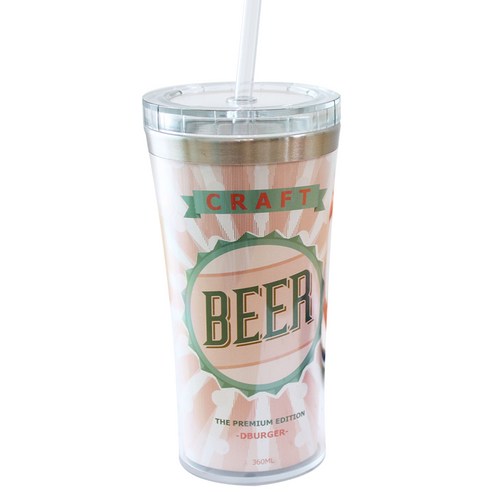 디버거 비어텀블러, 핑크, 360ml