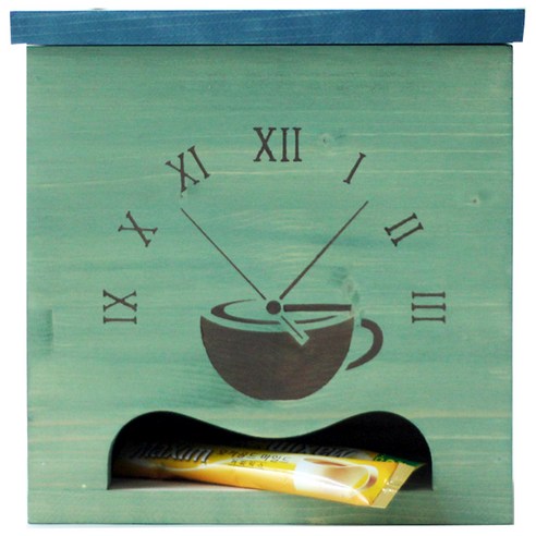 스코홈 핸드메이드 커피 보관함 Coffee Time 1, 블루, 1개, 1개
