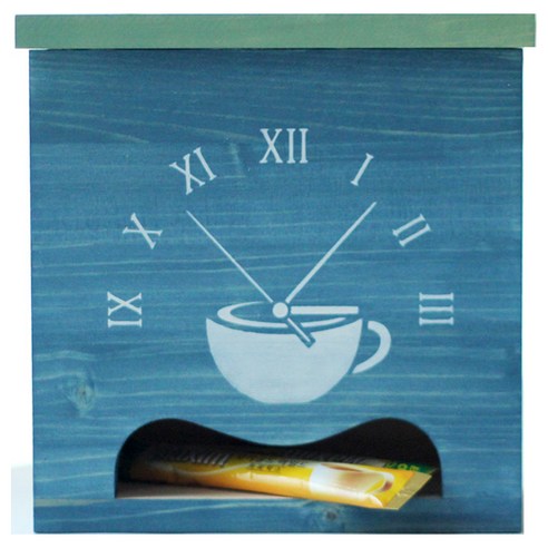 스코홈 핸드메이드 커피 보관함 Coffee Time 3, 그린, 1개, 1개
