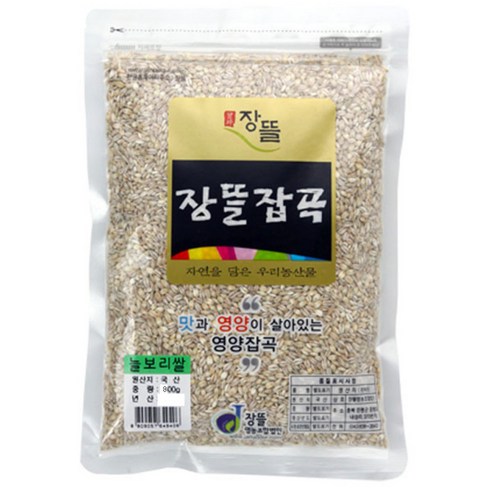 장뜰 늘보리쌀, 1개, 800g, 1개