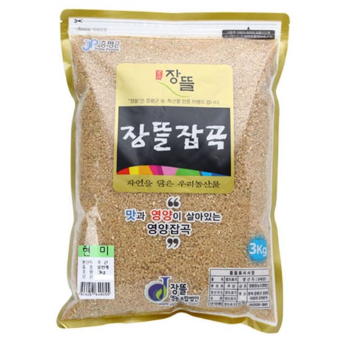 장뜰 현미, 3kg, 1개