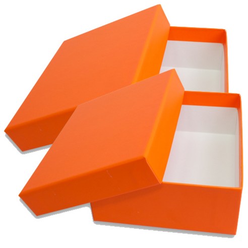 박스몬스터 아트 170 x 140 x 60 mm 선물포장박스, 오렌지 2, 2개